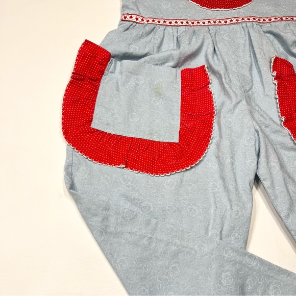 Vintage Handmade Raggedy Ann Jumpsuit Outfit - Picture 7 of 12